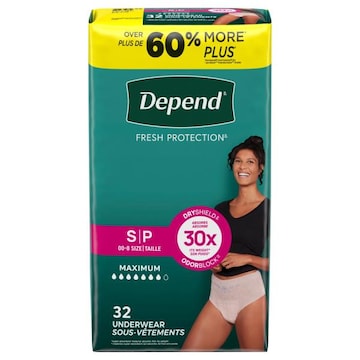 Depend Fresh Protection Maximum S Underwear