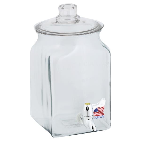 Anchor Hocking Dispenser, Glass Beverage, with Spigot Publix Super