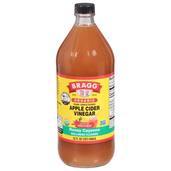 Bragg Apple Cider Vinegar, Organic, Honey Cayenne Publix Super Markets