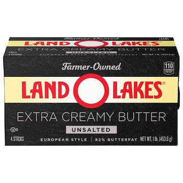 Land O Lakes Unsalted Extra Creamy Butter, European Style