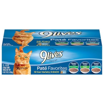 9Lives Variety Pate Favorites Cat Food