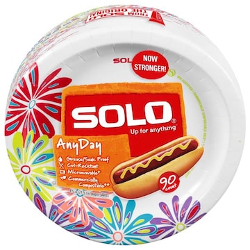 Solo Paper Plates, AnyDay, 8.5 Inch