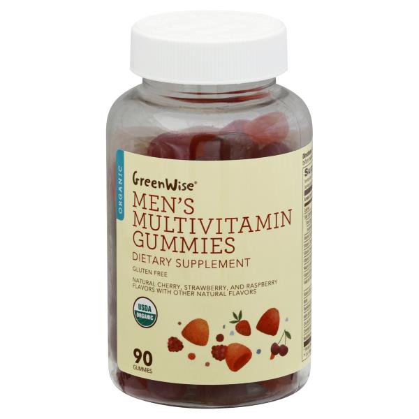 GreenWise Multivitamin, Men's, Organic, Gummies | Publix Super Markets