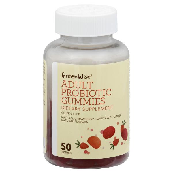 GreenWise Probiotic, Adult, Gummies, Strawberry | Publix Super Markets