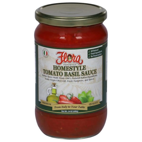 Flora Sauce, Tomato Basil, Homestyle, Imported Publix Super Markets