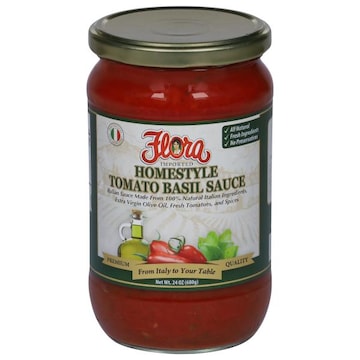 Flora Sauce, Tomato Basil, Homestyle, Imported