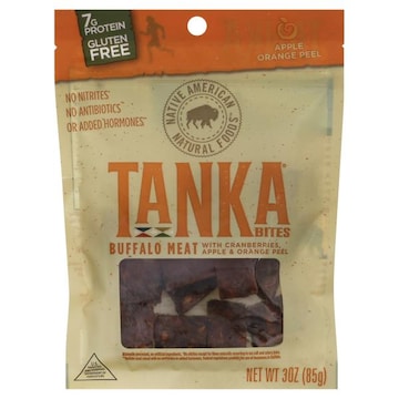 Tanka  Buffalo Meat Bites, with Cranberries, Apple & Orange Peel