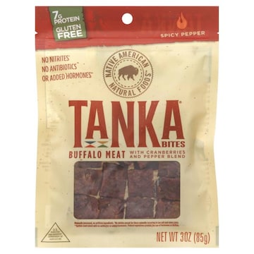 Tanka  Buffalo Meat Bites, Spicy Pepper