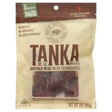 Tanka  Buffalo Meat Bites, Slow-Smoked Original