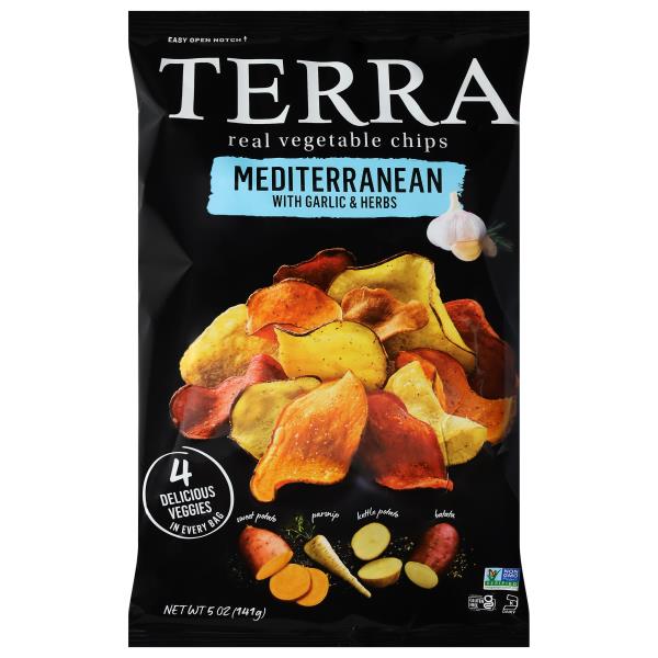 Terra Vegetable Chips, Real, Mediterranean with Garlic & Herbs Publix