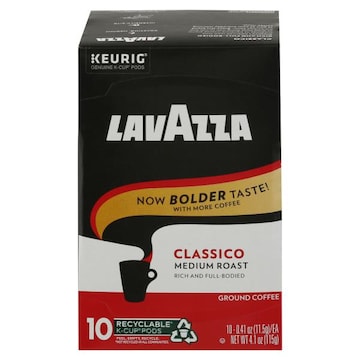 Lavazza Coffee, Ground, Medium Roast, Classico, K-Cup Pods