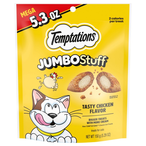 Temptations JumboStuff Tasty Chicken Flavor Treats for Cats Mega