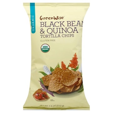 GreenWise Tortilla Chips, Organic, Black Bean & Quinoa