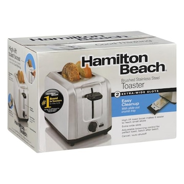 Hamilton Beach Toaster, Brushed, Stainless Steel, T110