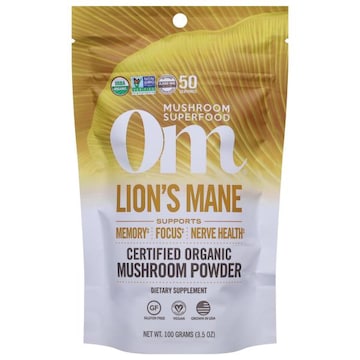 OM Mushroom Powder, Organic, Lion's Mane
