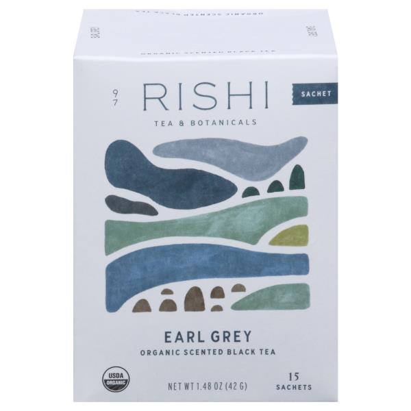 Rishi Black Tea, Organic, Earl Grey, Sachets Publix Super Markets