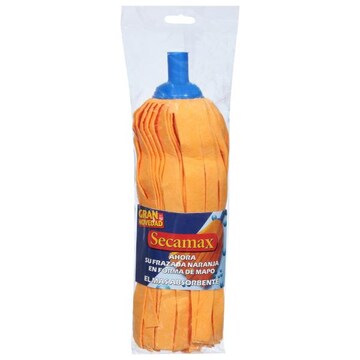 Secamax Mop Refill, Shammy, Orange, Large