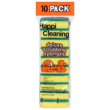 Happi Cleaning Scrubbing Sponges, Deluxe