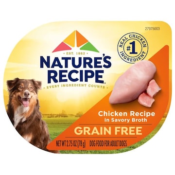 Nature's Recipe Grain Free Adult Chicken Recipe in Savory Broth Dog Food