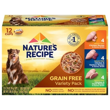Nature's Recipe Grain Free Adult Assorted Dog Food Variety Pack