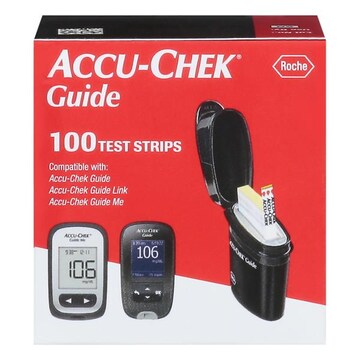 Roche Accu-Chek Guide Test Strips 100 Coun T Box