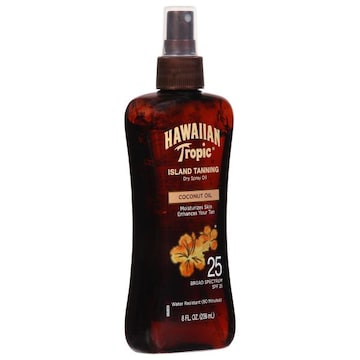 Hawaiian Tropic Dry Spray Oil, Island Tanning, Coconut Oil, SPF 25