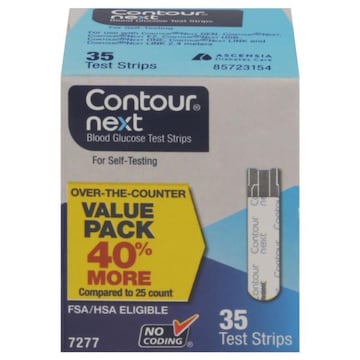 Contour Blood Glucose Test Strip, Value Pack