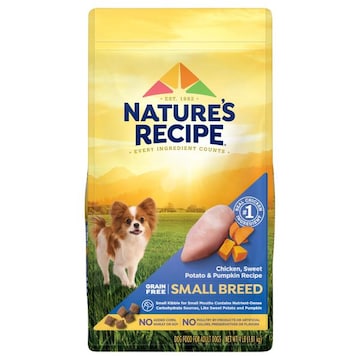 Nature's Recipe Dog Food, Grain Free, Chicken, Sweet Potato & Pumpkin Recipe, Small Breed, Adult