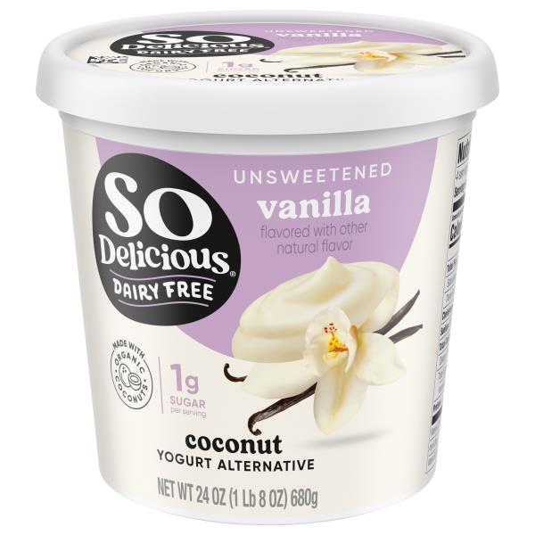 So Delicious Dairy Free Coconut Unsweetened Vanilla Yogurt
