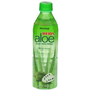 Iberia Aloe Vera Drink, with Pure Aloe Pulp, Soursop