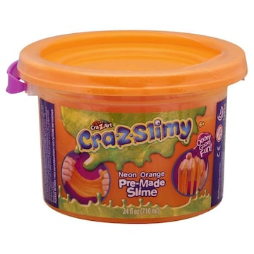 Cra-Z-Art Crazslimy Pre-Made Slime, Neon Orange