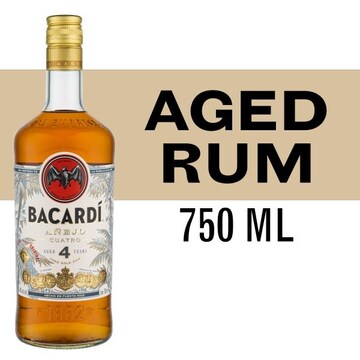 Bacardi Anejo Cuatro Aged Rum Aged 4 YR