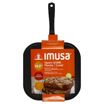 Imusa Griddle, Square, Non-Stick, 10.5 Inch