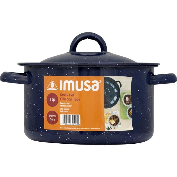 Imusa Stock Pot, Enamel, 4 Quart Publix Super Markets