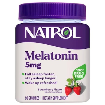 Natrol Gummies Strawberry 5 mg Melatonin