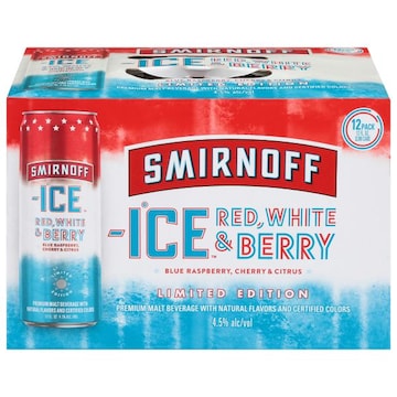 Smirnoff Ice Beer, Red, White & Berry