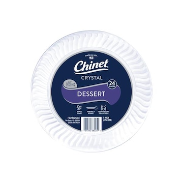 Chinet Crystal 7in Dessert Plate (24 Count)
