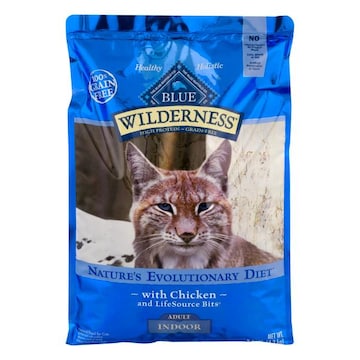 Blue Buffalo Blue Wilderness Cat Food, with Chicken and LifeSource Bits, Adult Indoor