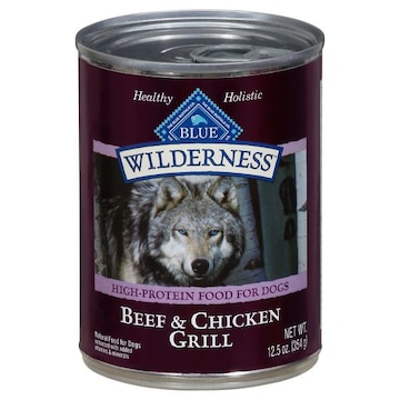 Blue Buffalo Wilderness Food for Dogs, Natural, Beef & Chicken Grill