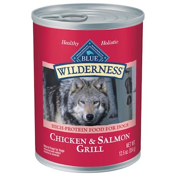 Blue Buffalo Blue Wilderness Dog Food, Chicken & Salmon, Grill, High-Protein, Wilderness