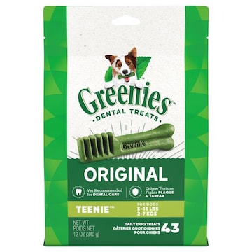 Greenies Dental Treats Daily Dog Treats, Original, Teenie