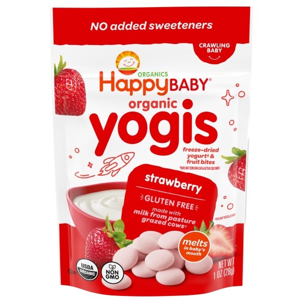 HappyBaby Organics Organic Yogis Freeze-Dried Yogurt & Fruit