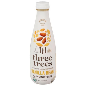 Three Trees Almondmilk, Organic, Vanilla Bean, Unsweetened