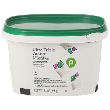 Publix Dishwasher Detergent Pacs, Ultra Triple Action