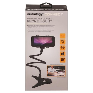 Audiology Phone Mount, Universal Flexible