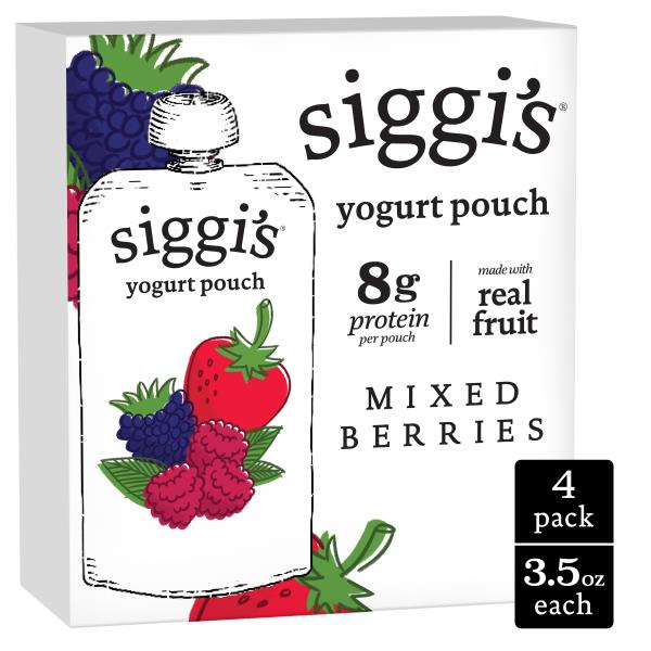Siggi's Yogurt, Lowfat, Mixed Berries, 4 Pack Publix Super Markets
