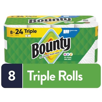 Bounty Paper Towels Select-A-Size, 8 Count