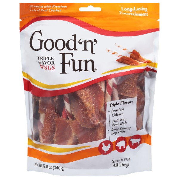 Good 'N' Fun Wings Triple Flavor Snack for All Dogs | Publix Super