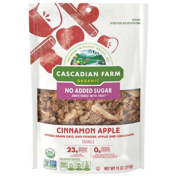 Cascadian Farm Organic Granola Cinnamon Apple Publix Super Markets