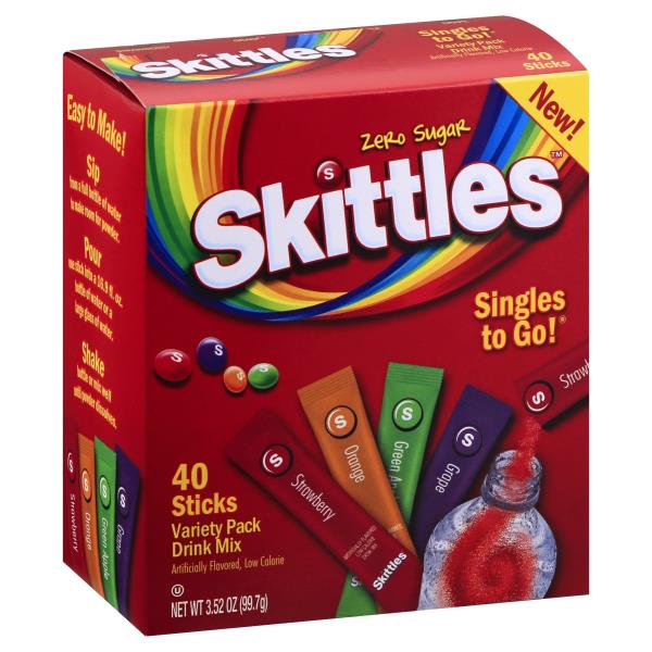 Skittles Drink Mix, Low Calorie, Original, Variety Pack Publix Super